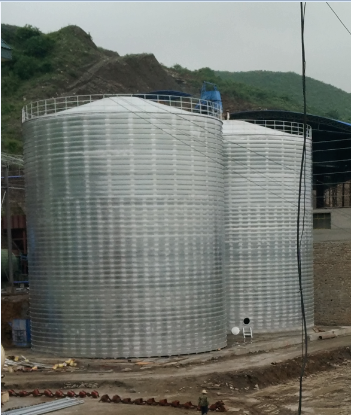 宁远粮食钢板仓的安装全过程不用热焊接